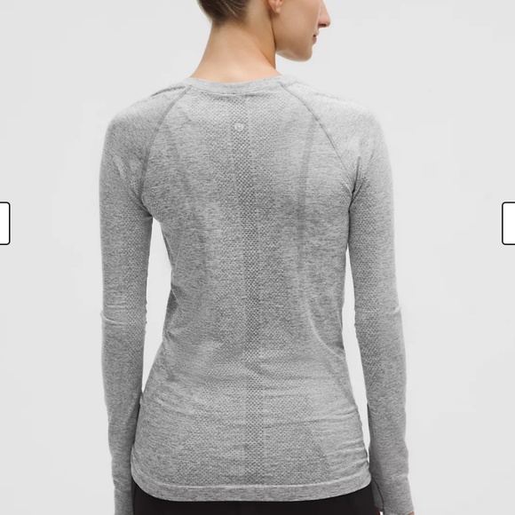 Lululemon Swiftly Tech Long-Sleeve Shirt 2.0 Hip Length in Gray size 6 - Picture 2 of 4